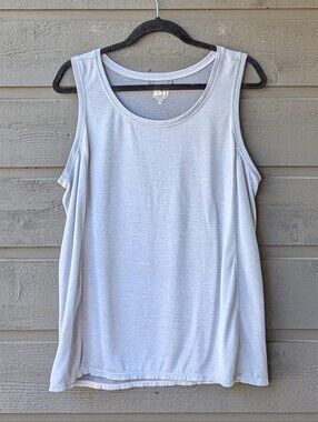 REI Co-op Light Dove Gray Lightweight Tank Top Size XL Tencel Lyocell
